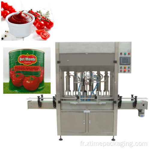 Machine de remplissage de pâte de sauce salsa à la confiture de ketchup de tomate